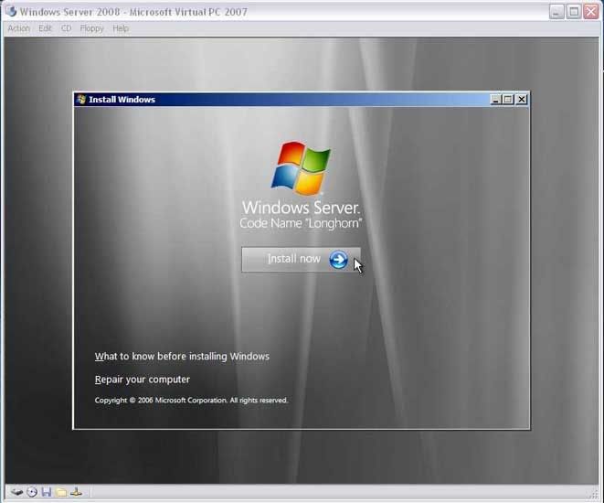 Installation of Windows Server 2008 Beta 3 - The Dell TechCenter