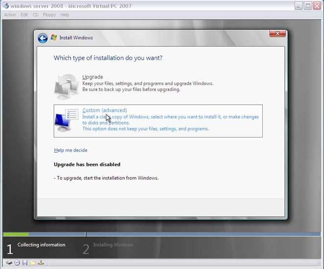 Installation of Windows Server 2008 Beta 3 - The Dell TechCenter
