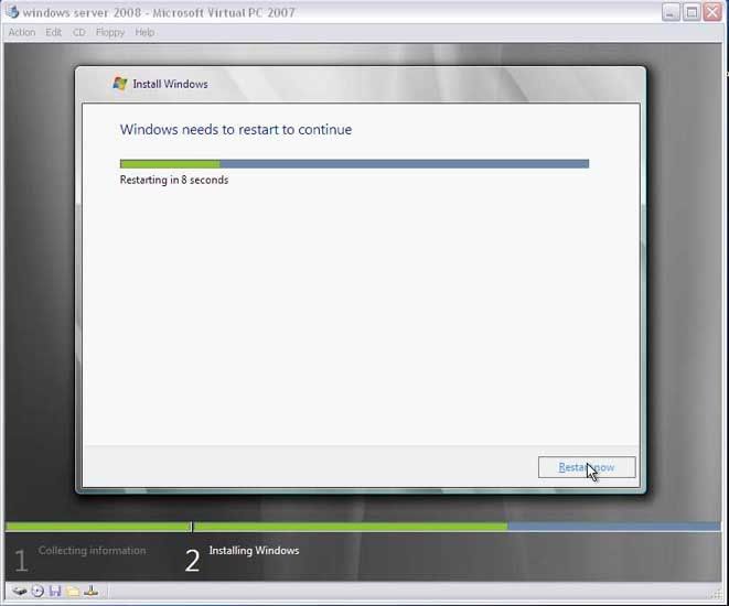 Installation of Windows Server 2008 Beta 3 - The Dell TechCenter