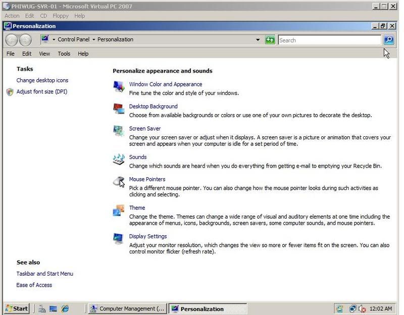 Windows Server 2008 Vista Theme - The Dell TechCenter