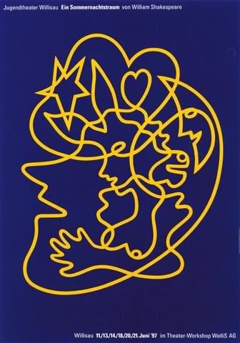 “Sommer night's dream” (1997), Niklaus Troxler (designer gráfico) “Sommer night's dream” (1997), Niklaus Troxler (designer gráfico)
