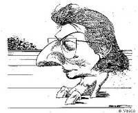 Rui Knopfli caricaturado por Vasco Rui Knopfli caricaturado por Vasco