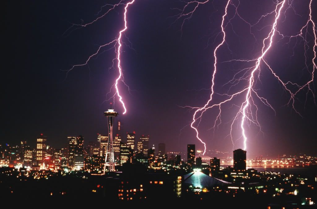 thunderstorm wallpaper. Seattle Lightning Desktop