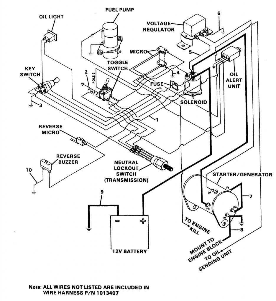 Gas Club Car wiring diagrams