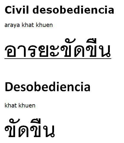 Traducción de palabras de Castellano al Tailandés - Thai - Foro Tailandia