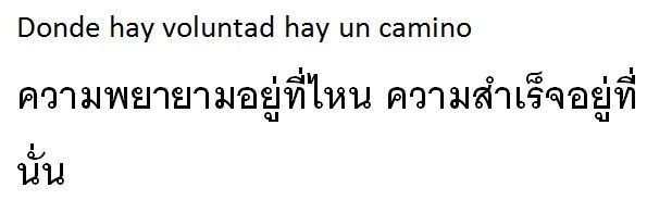 Traducción de palabras de Castellano al Tailandés - Thai - Foro Tailandia