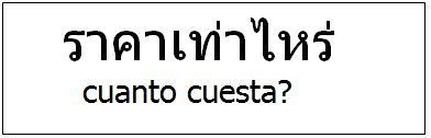 Traducción de palabras de Castellano al Tailandés - Thai - Foro Tailandia