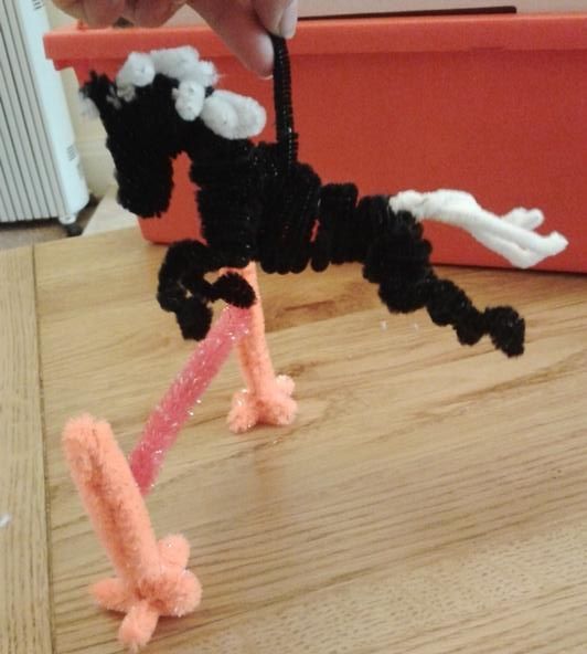Pictures Schooling my pipe cleaner horse