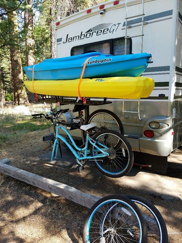 kayak and bike rack