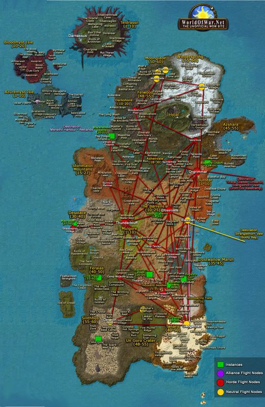 World+of+warcraft+maps+kalimdor