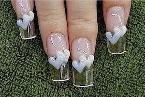 acrylic transparent nail art designs