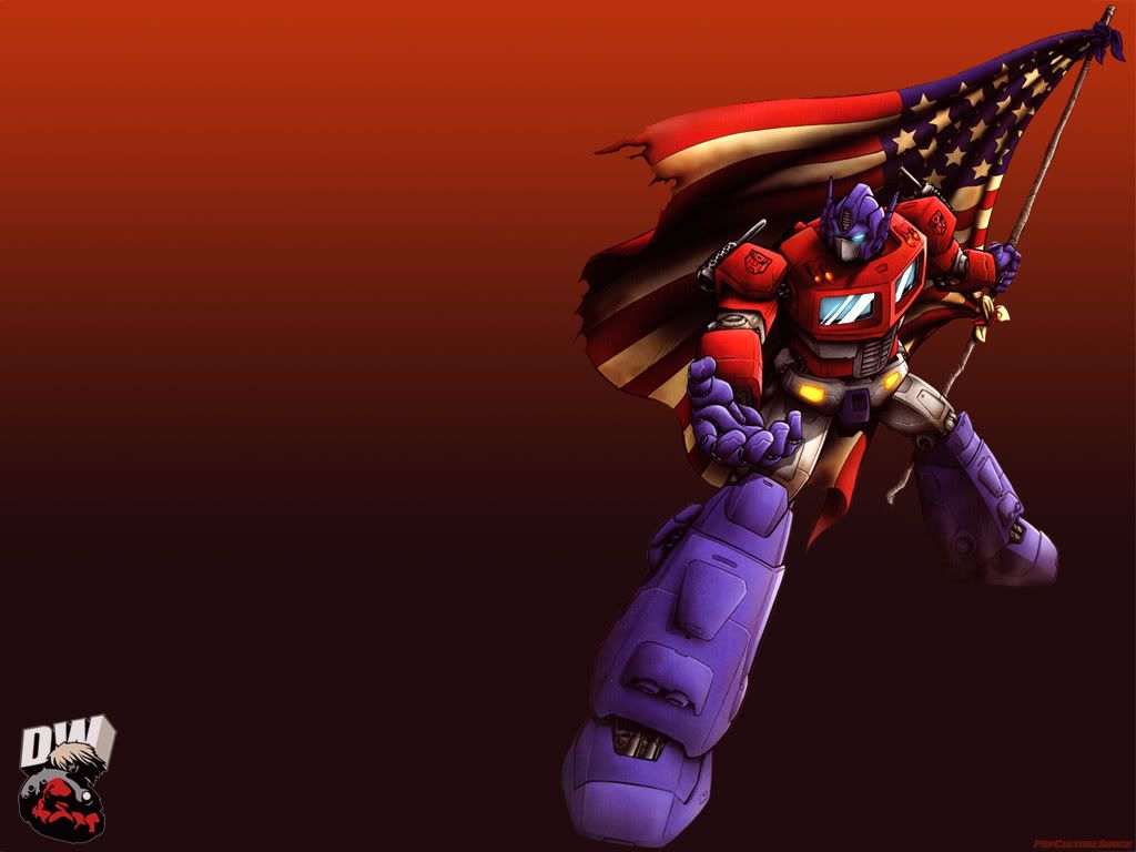 Optimus Prime Patriotic Wallpaper Image