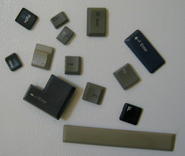 keyboard key magnets!
