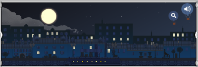 Google Doodle: Happy 151st Birthday Claude Debussy!