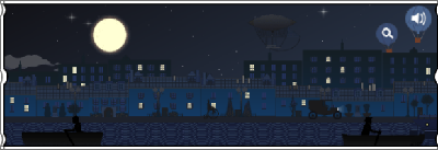 Google Doodle: Happy 151st Birthday Claude Debussy!