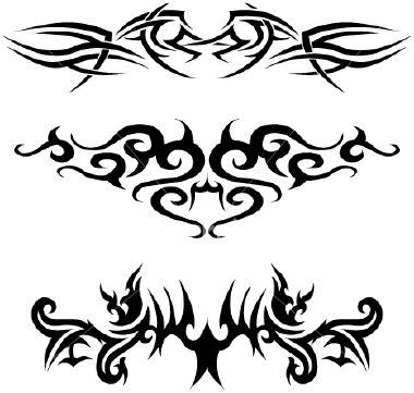 tattoo design : tribal skullt attoos border=
