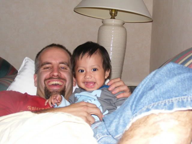 Jayden with daddy