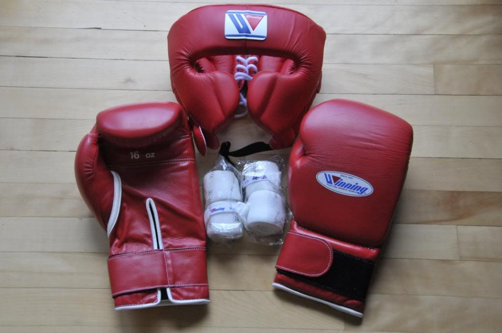 Winning gloves, headgear, handwraps initial impressions Sherdog