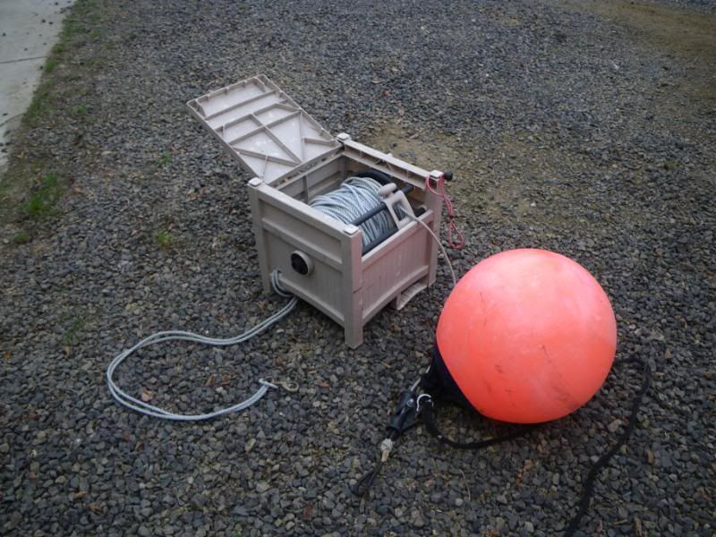 Anchor line storage in small boats