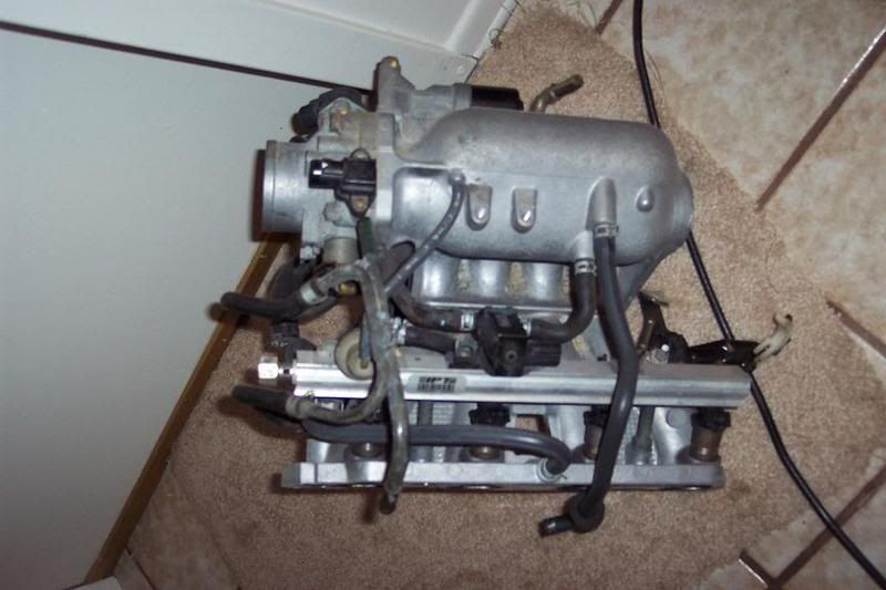 D16Y8 Intake Manifold with Throttle Body, All Sensors, Fuel Rail, Ind