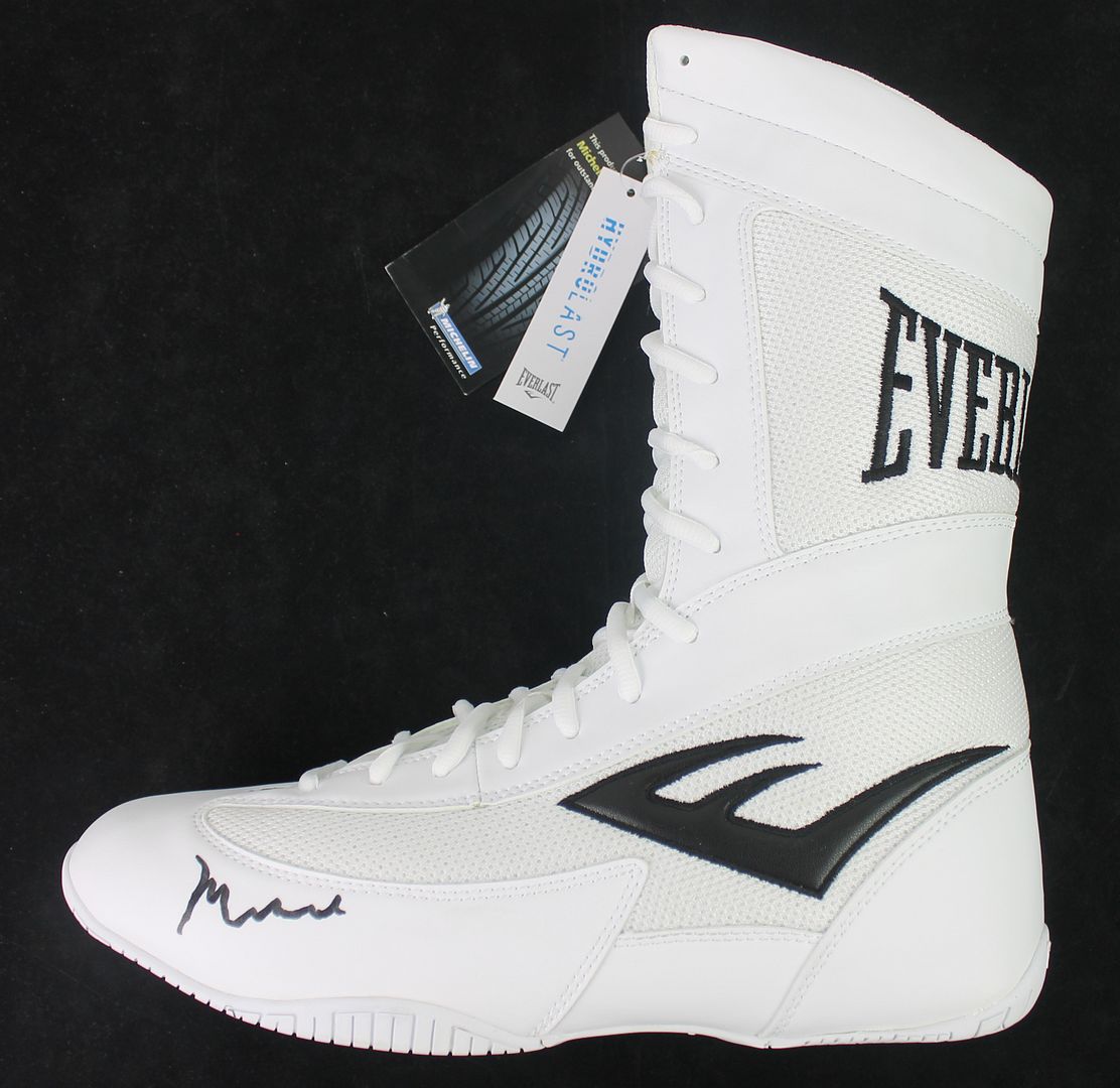MUHAMMAD ALI SIGNED EVERLAST BOXING SHOE AUTO GRADED GEM MINT 10! PSA