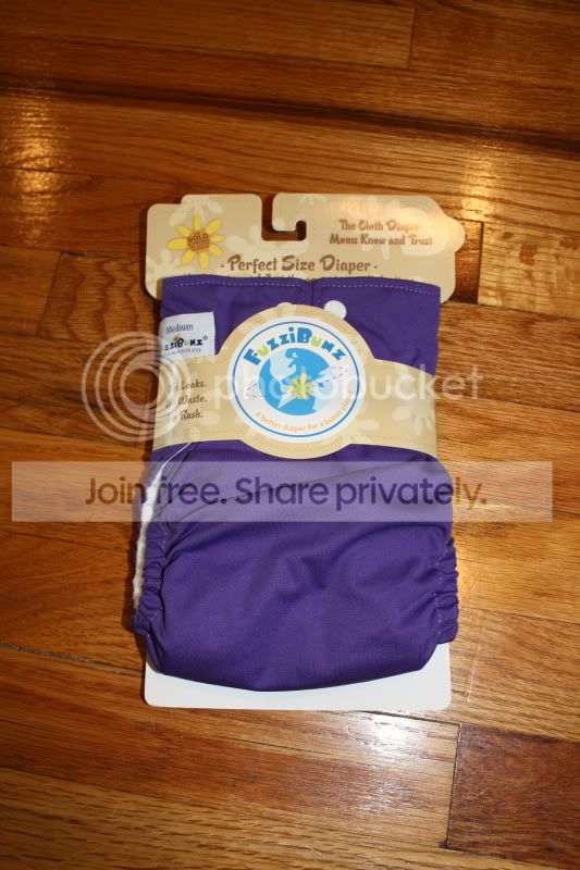 NIP Grape FuzziBunz Perfect Size Medium ~Free Shipping~